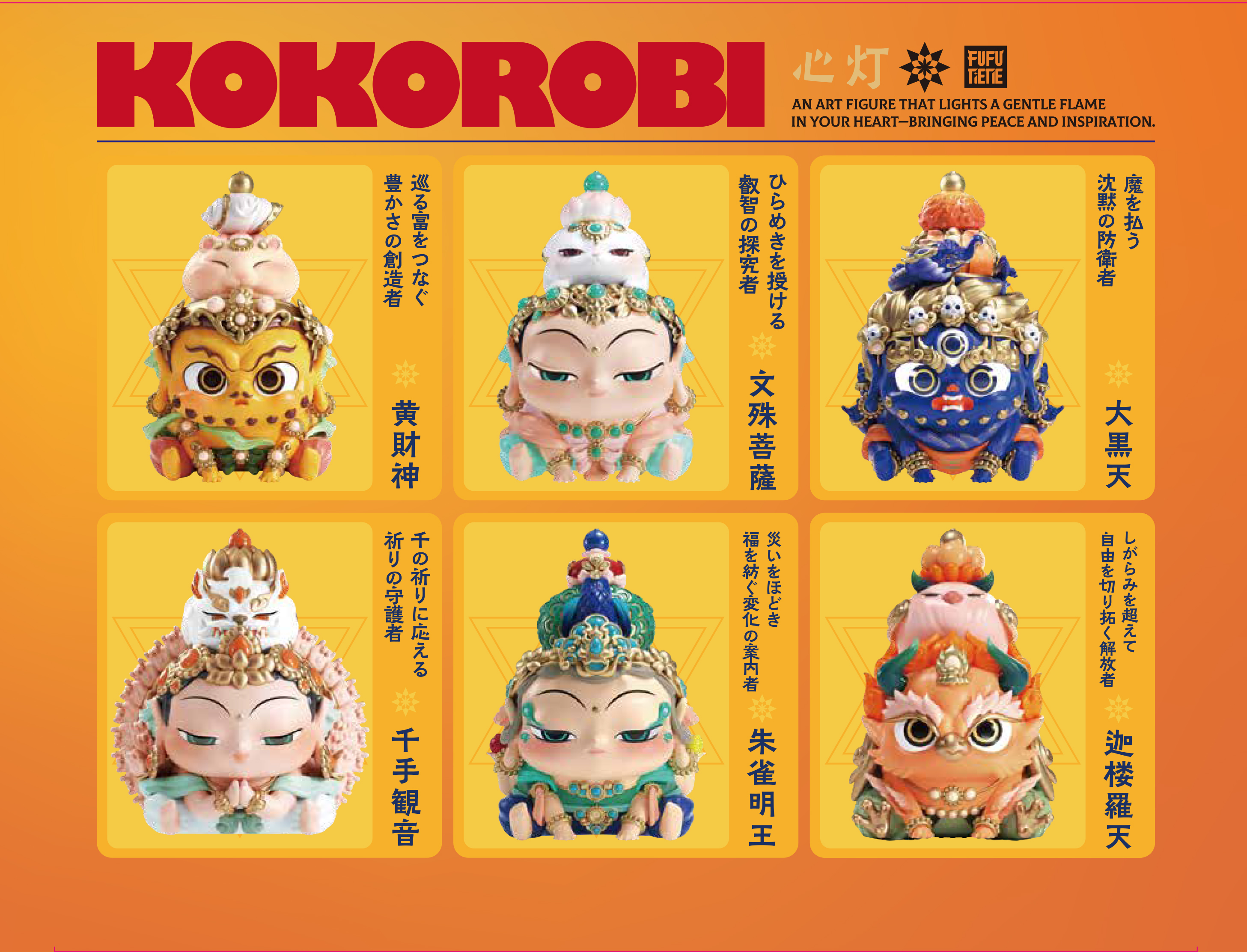 KOKOROBI ブラインドボックス フィギュア 6BOX